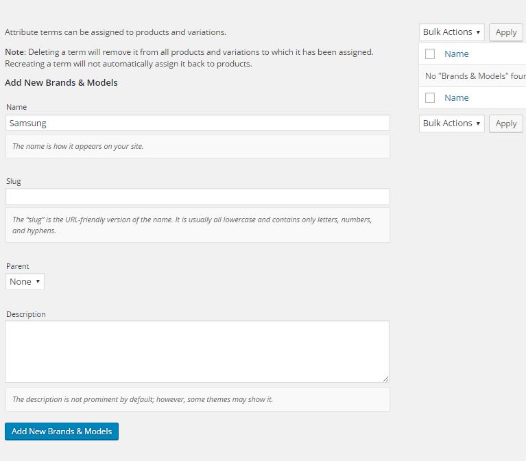 adding attributes term 1